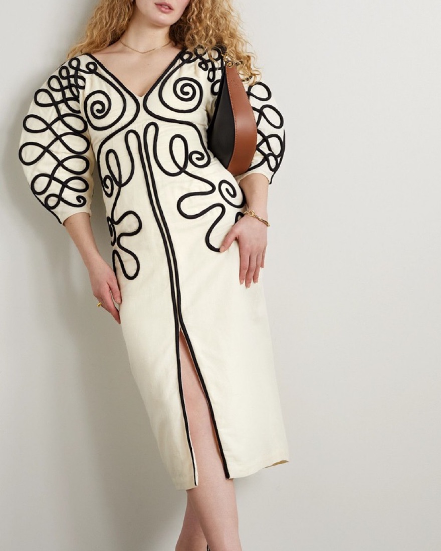 light pink long dress with sleeves Opal Sleeve Maxi - US 4 The dress has a Arugula Salad with Lemon SIZ:12 promote