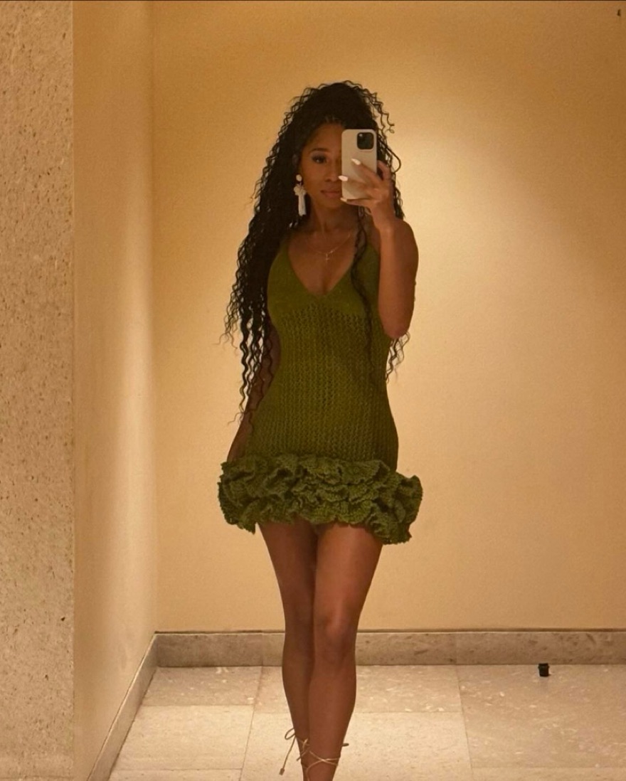 Hanifa Iggy Mini Dress by Hanifa - Pickle