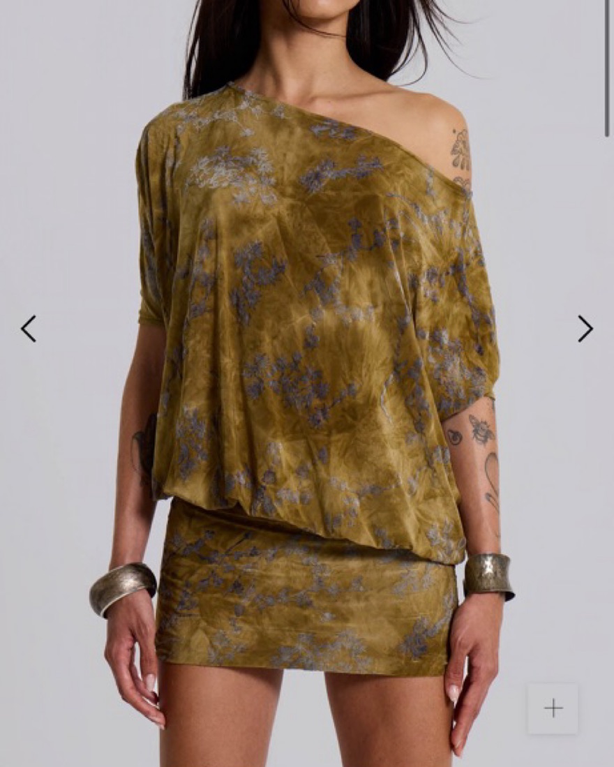 Jaded London Ophidian Devore Backless by Jaded London - Pickle