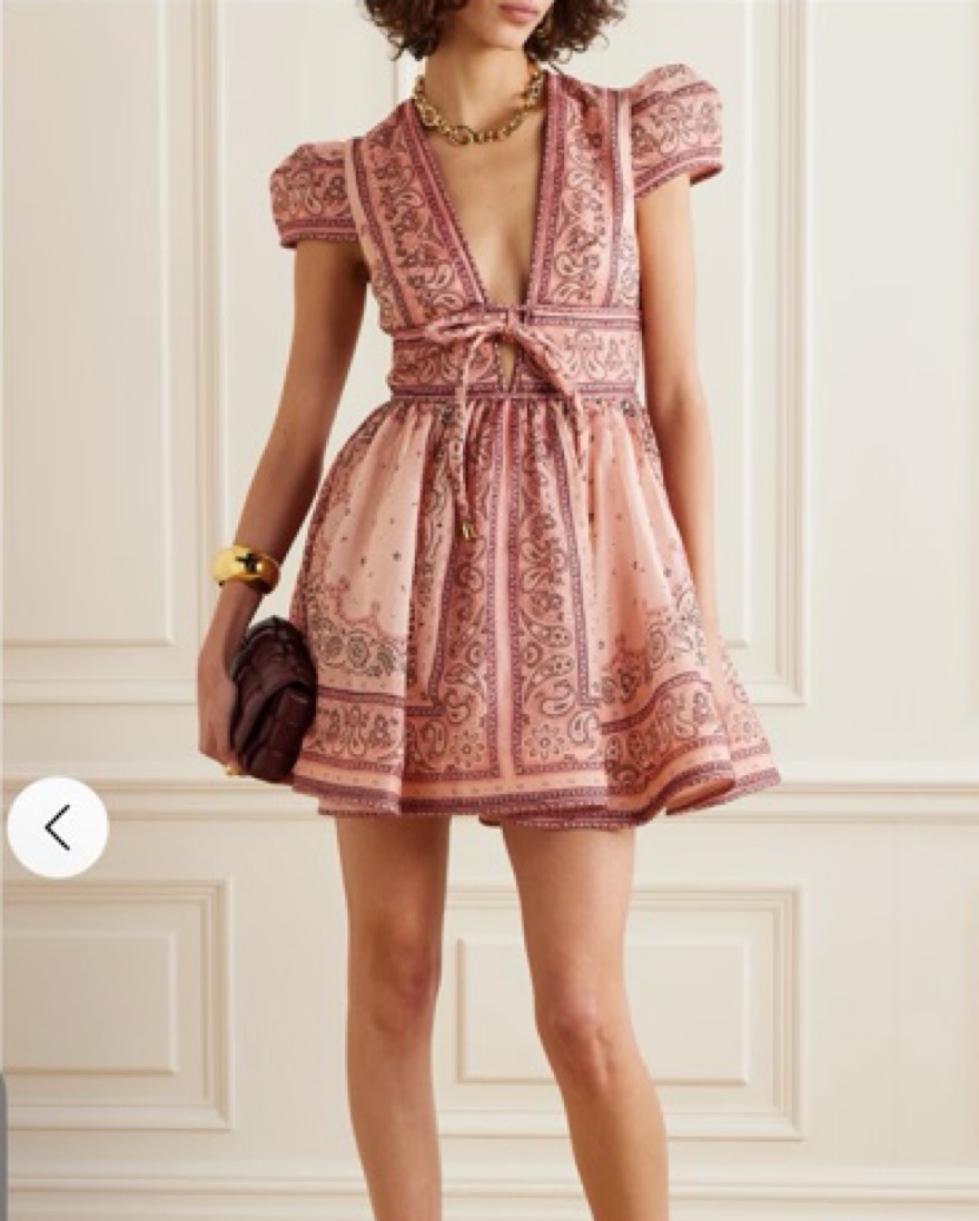 zimmermann matchmaker dress pink Pink Zimmermann Matchmaker Bow Dress by Zimmermann