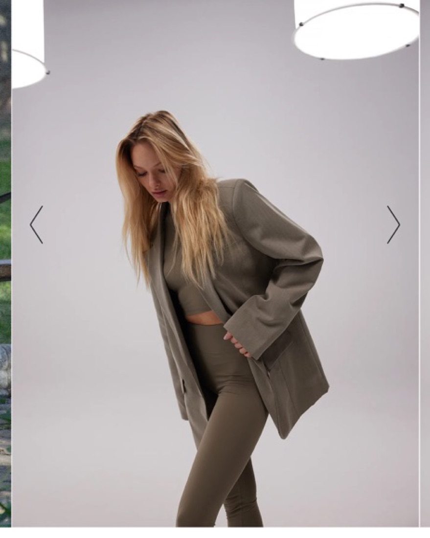 Josefine HJ X NA-KD Oversized Blazer by NA-KD - Pickle