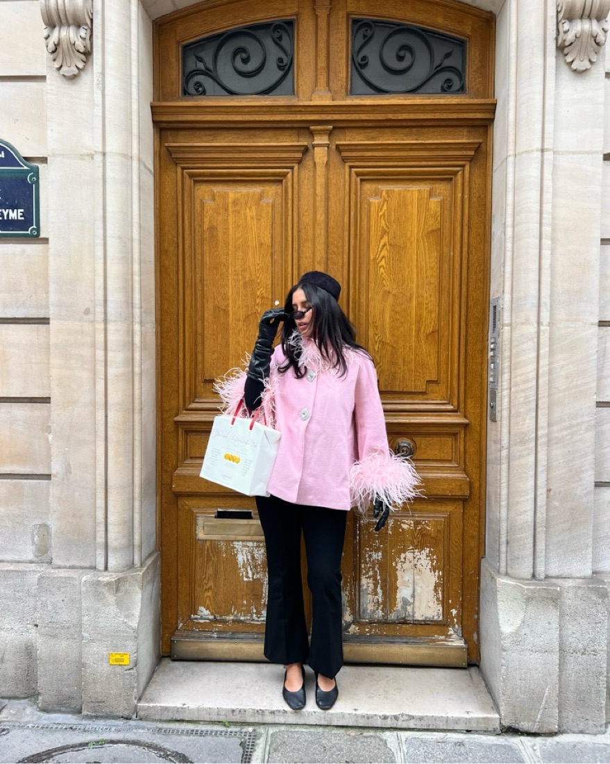 Jakke ジャッキー Katrina Coat ファー コート ピンク 美品 Nana Jacqueline Angelica Feather Coat by Nana Jacqueline - Pickle