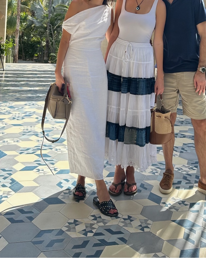 cass white linen asym midi dress Cass White Asym Linen Midi Dress main image 0