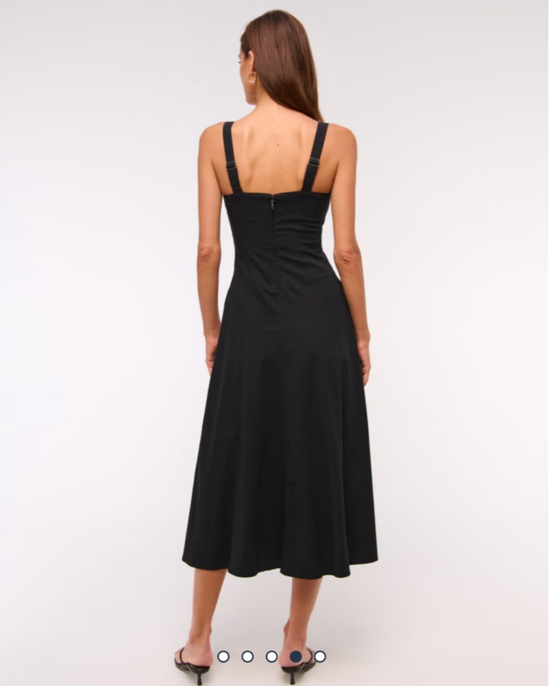 Abercrombie Black Midi Dress by Abercrombie and Fitch - Pickle
