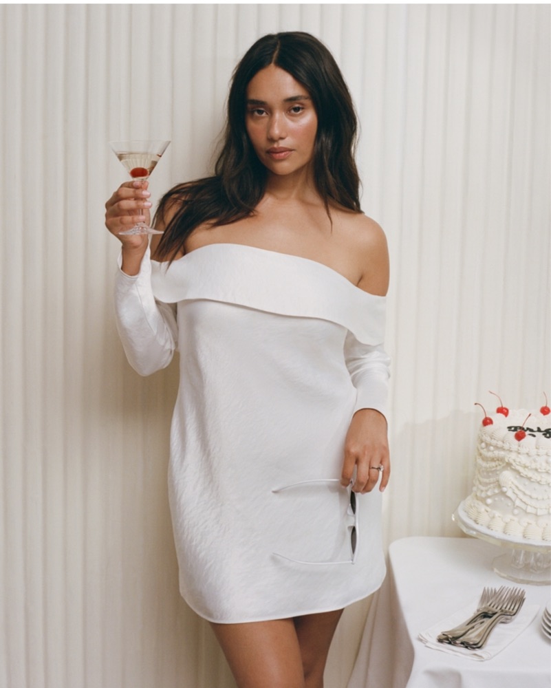 abercrombie off-the-shoulder corset mini dress Abercrombie & Fitch Off-The-Shoulder Corset, Mini Dress