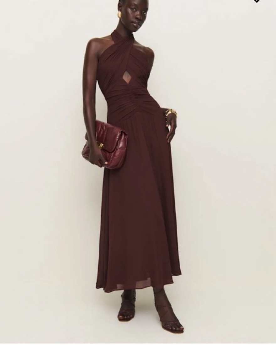 mahogany brown dress Mahogany Brown for fall  Our Cotton Flax Dress styled by the lovely  @rahela.tirlea