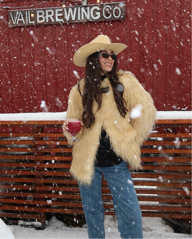 $525 Apparis Beige Buckle Fur Coat by Apparis - Pickle
