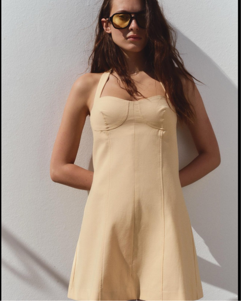 yellow mini dress zara Satin by Zara ZARA NEW WOMAN SS24 YELLOW