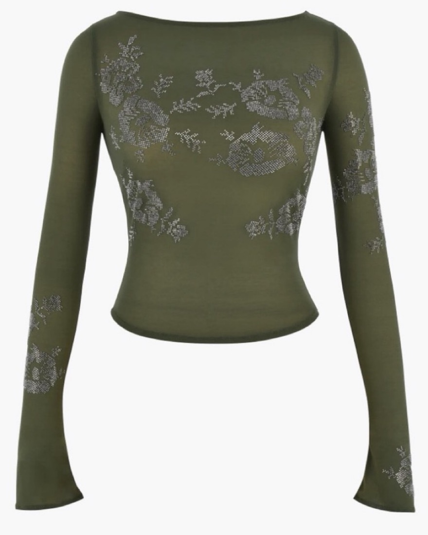 House of CB Embellished Mesh Top | Pickle House of CB Embellished Mesh Top | Pickle