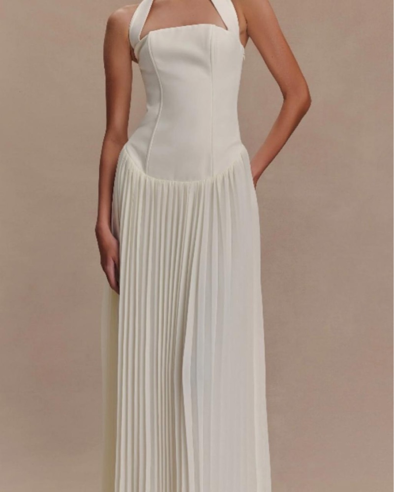 sachin and babi light blue dress Gardenia Drop Waist Maxi Dress – SEROYA main image 0