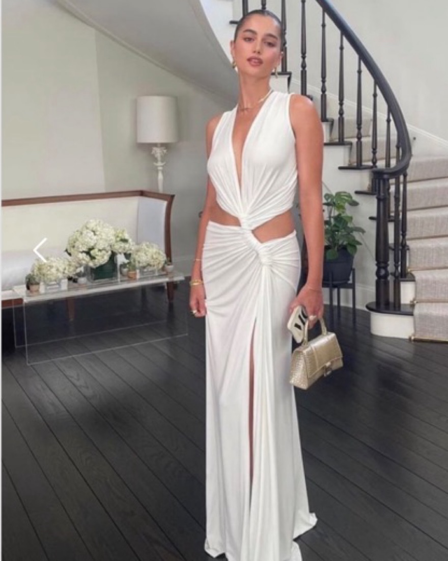 white knitted maternity dress White Sheer Knit Layered Maternity Maxi Dress – PinkBlush main image 1