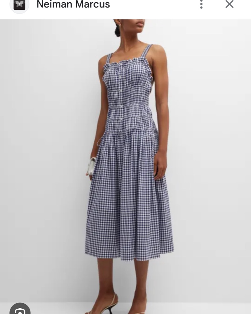 Jason Wu Gingham Drop Waist Dress by Jason Wu - Pickle