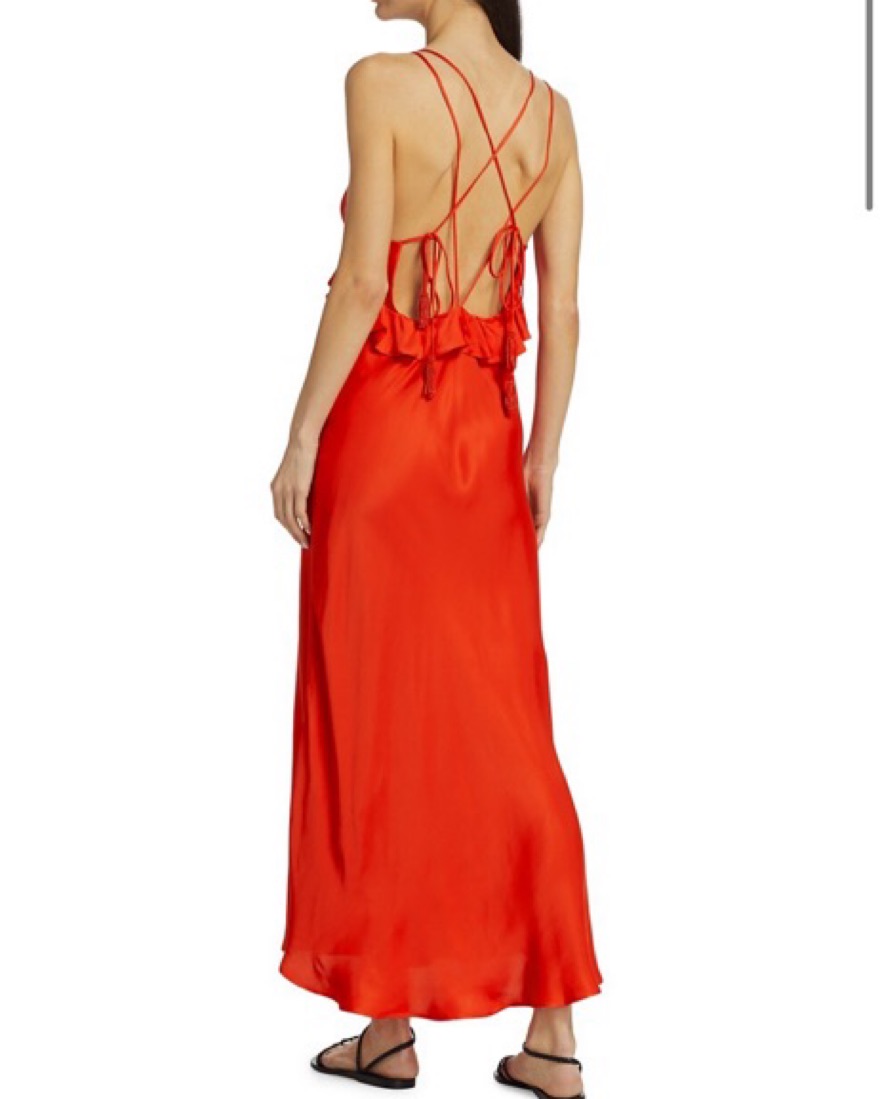 farm rio satin dress FARM Rio, Poppy Flowers Maxi dress, Women, Yellow, S, Dresses, Viscose