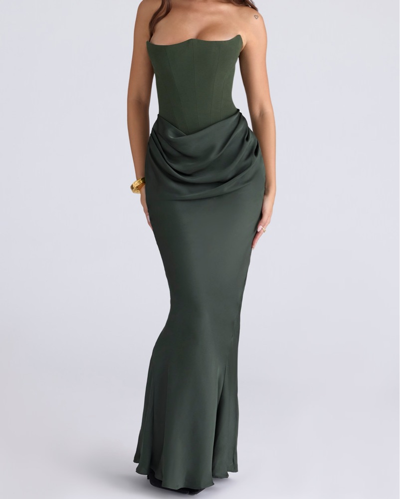dresses with bows Petal and Pup Women's Betina Bow Front Maxi Dress
