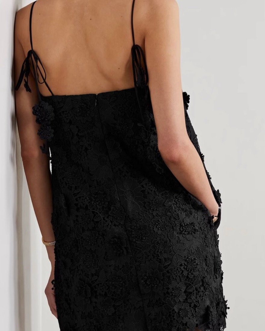 zimmerman black mini dress ZIMMERMANN Luna Ruffle Mini Dress | Black