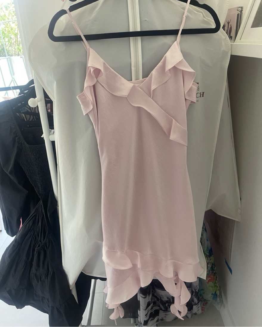 wilfred pink dress NWT Wilfred Aritzia Fable Candy Drop Pink Dress Size 4