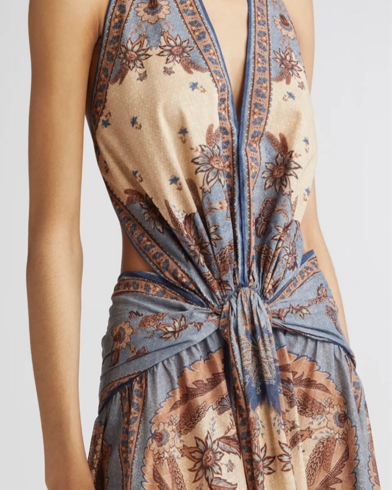 orchid halter dress Orchid Halter Tie Dress main image 0