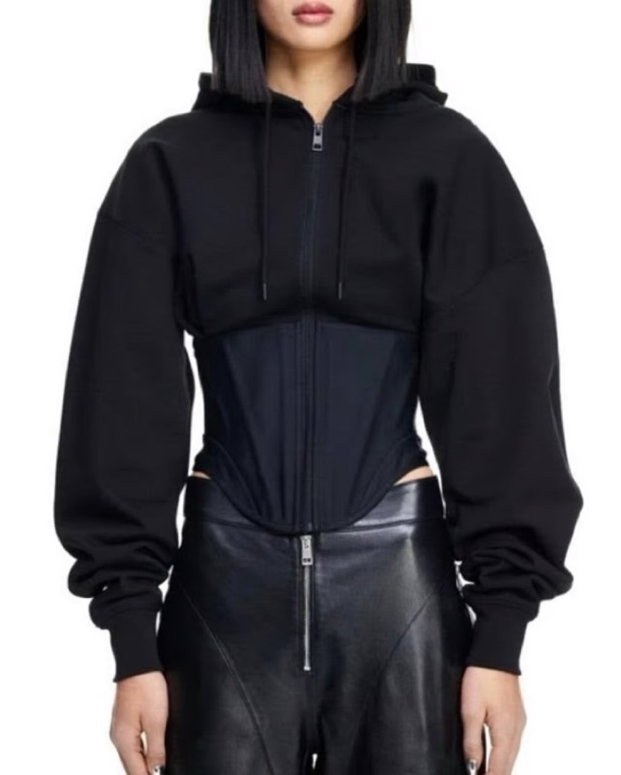 Mugler HM Corset Hoodie by Mugler - Pickle
