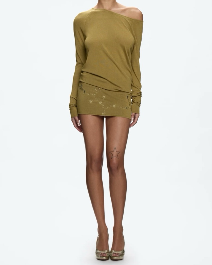 ワンピース tankair Baby Leaf Mini Dress TankAir Baby Leaf Mini Dress | Pickle