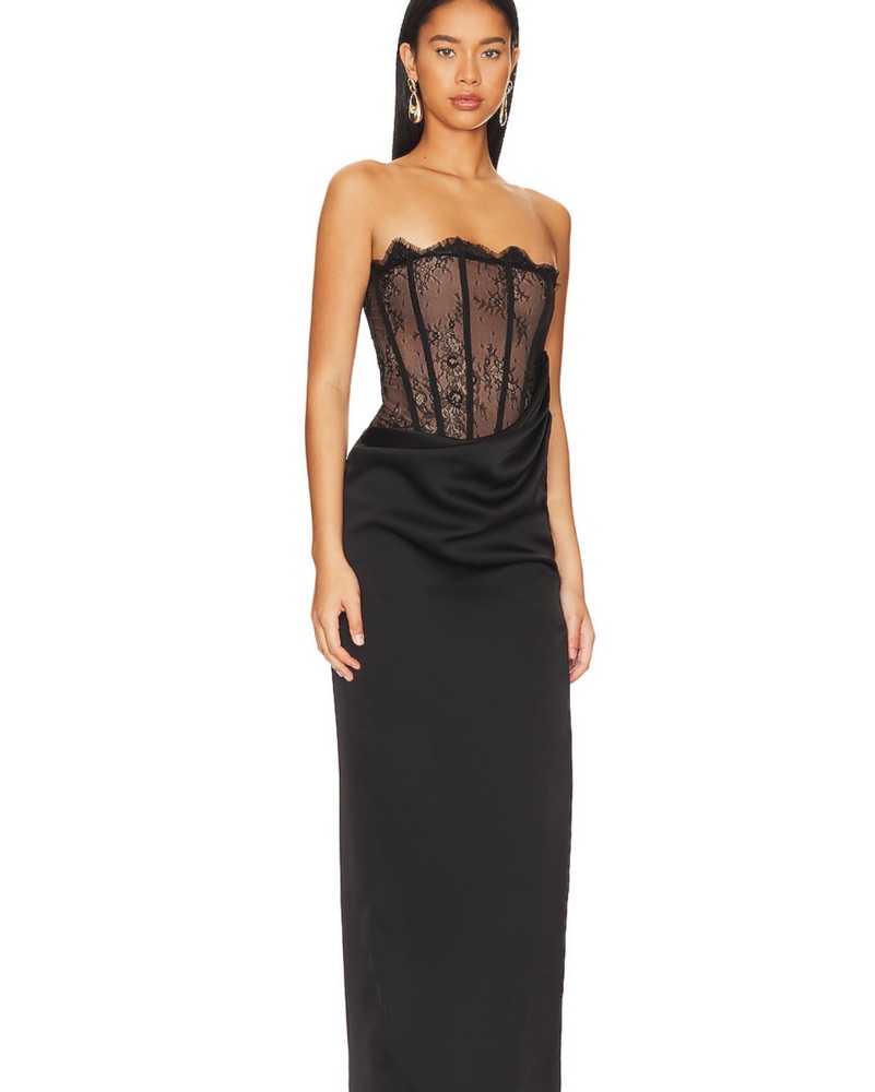 Black Lace Formal Dress by NBD Revolve - Pickle