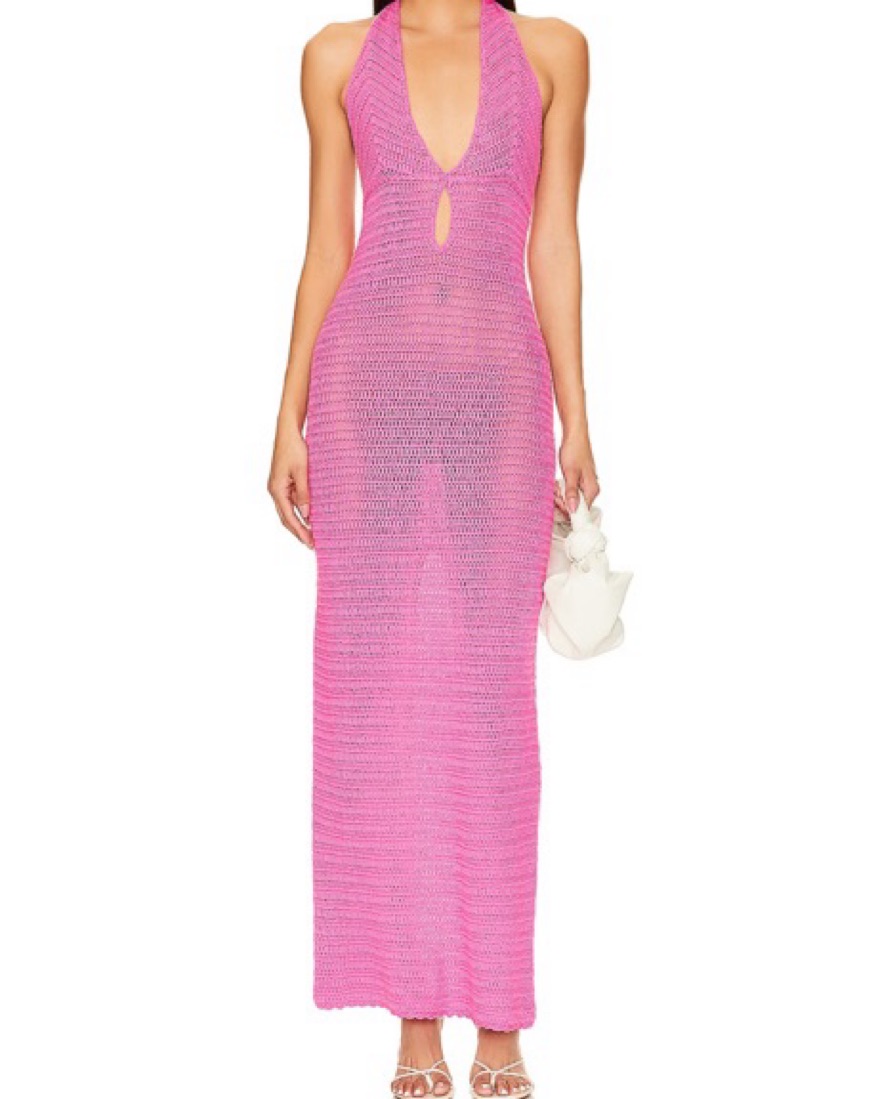 halter cocktail dress midi Petal and Pup Women's Anabelle Halter Neck Midi Dress main image 1