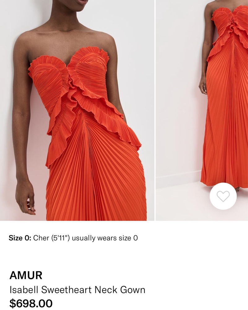 amur isabell strapless sweetheart pleated ruffled maxi dress AMUR Strapless Pleated Ruffled Maxi Dress