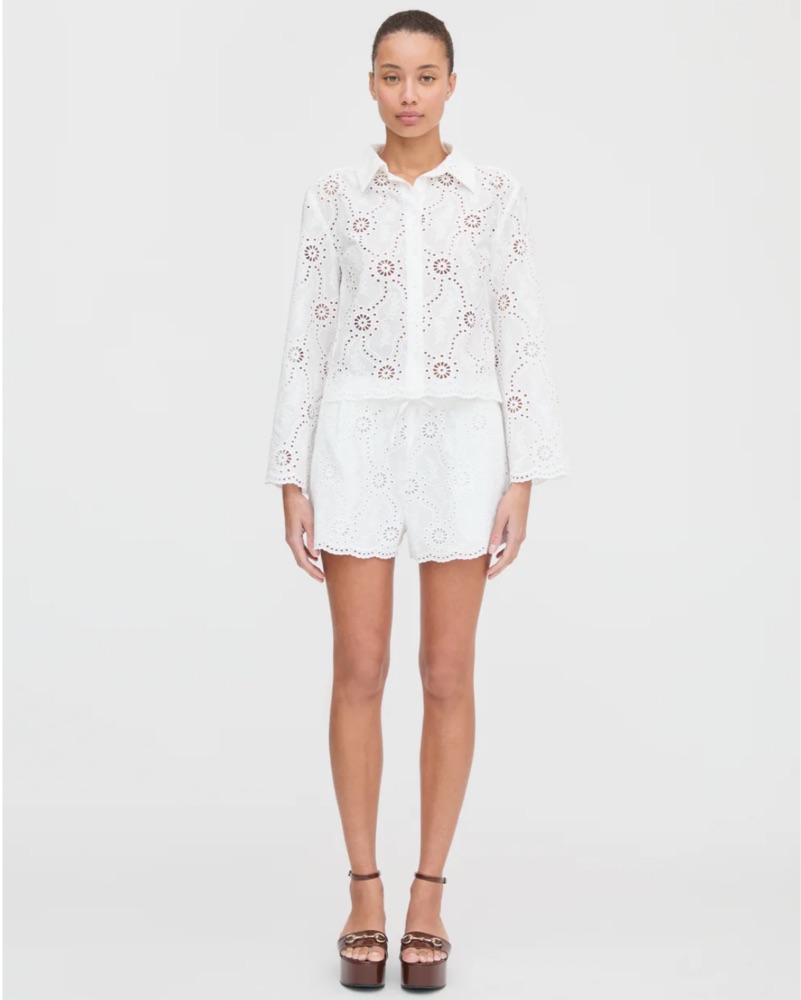 Hill House White Eyelet Set by Hill House Home - Pickle