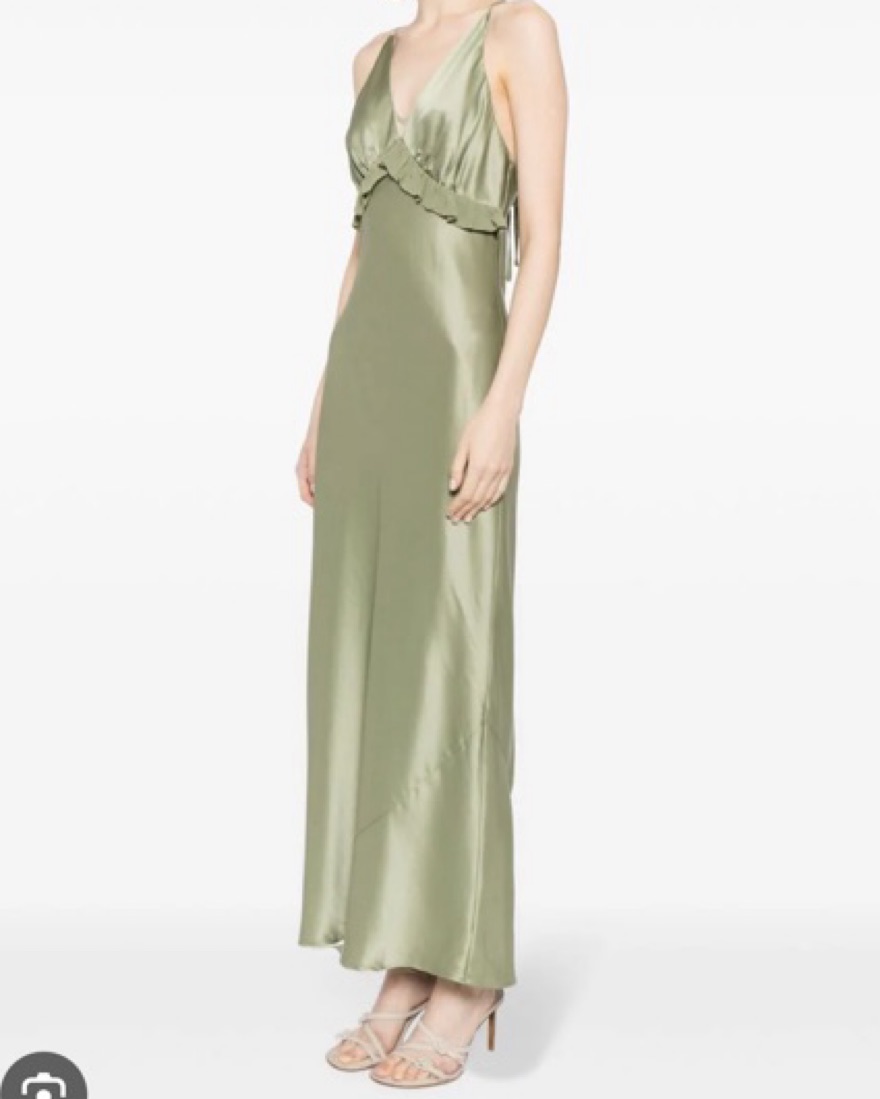 reformation madrigal satin dress Reformation Madrigal Silk Dress by Reformation