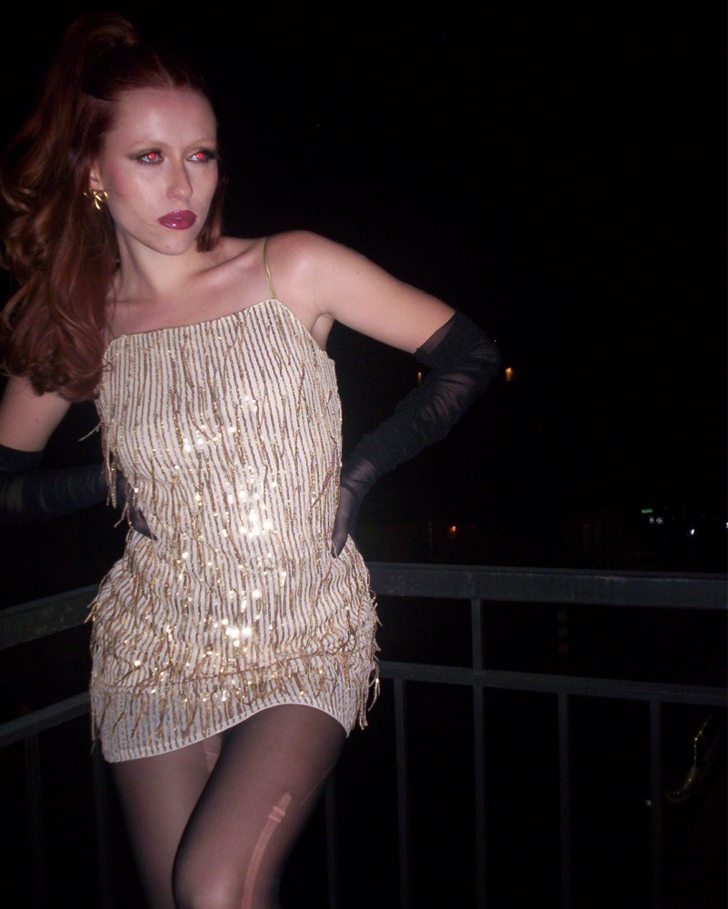 Vintage Gold Tassel Mini Dress by Vintage - Pickle