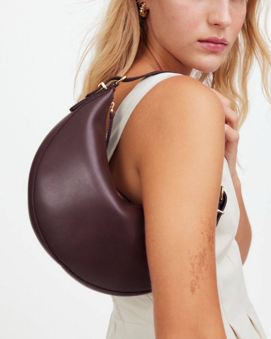 Brown Suede / Gold Studded Bag | Pickle