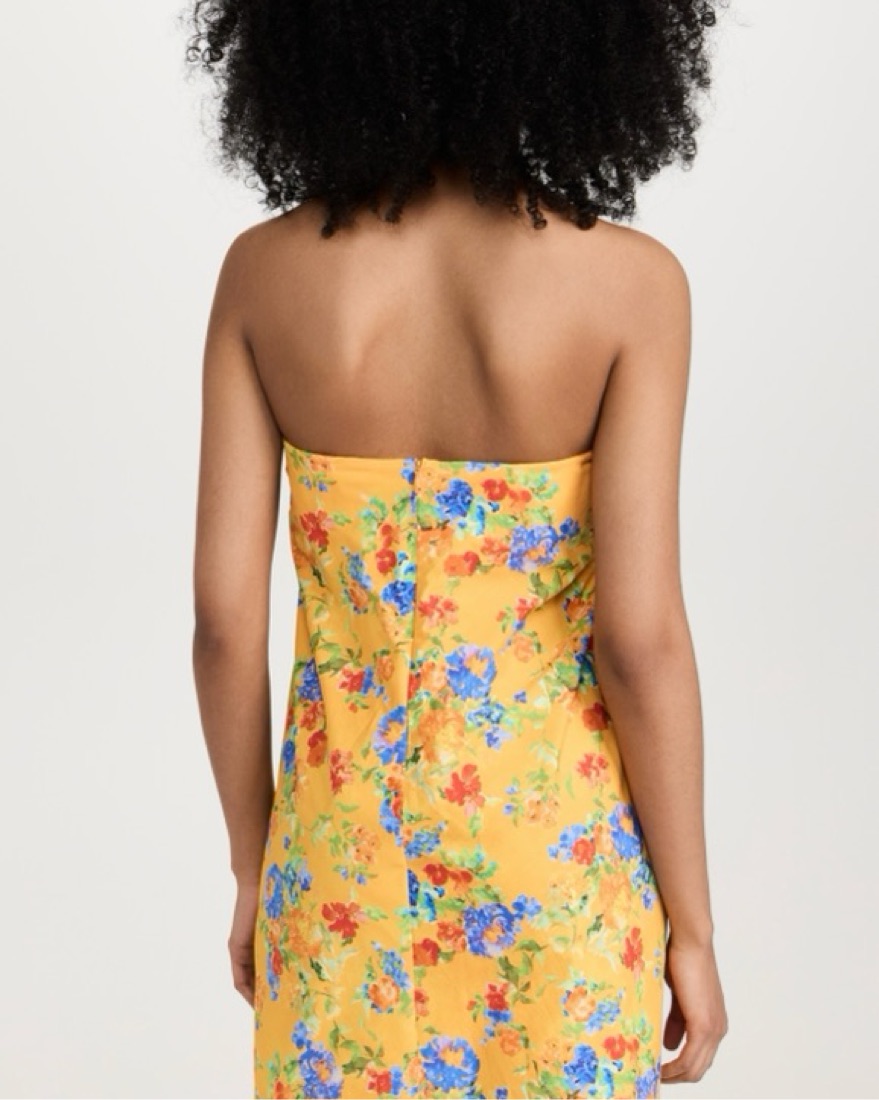 Caroline Constas Kaia Yellow Mini Dress by Caroline Constas - Pickle