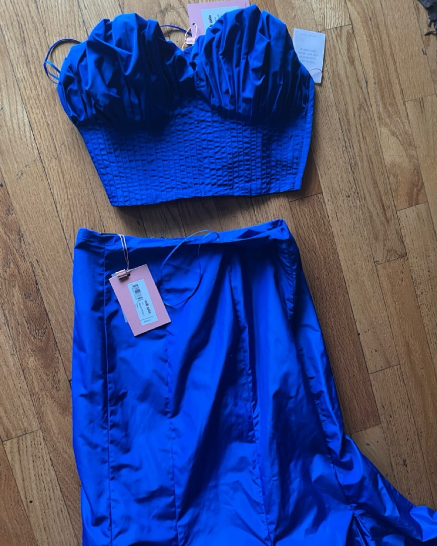 Cult Gaia Andra Top And Jori Skirt Set by Cult Gaia - Pickle