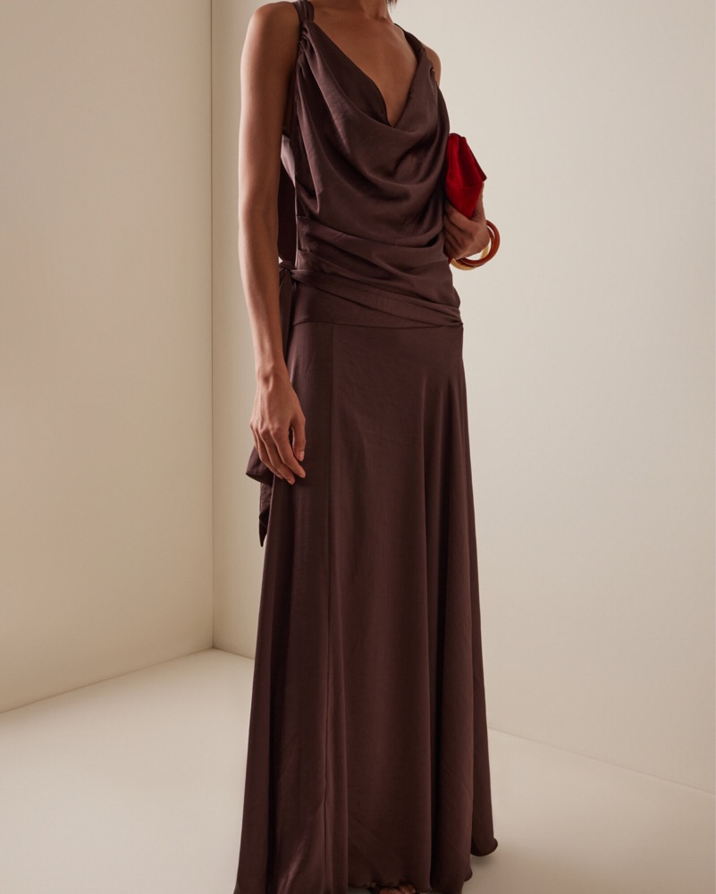 topshop burgundy pinafore dress slash neck mini in premium cupro jacquard Color:Powder Pink cocktail dress women Toffee Nut Taffeta Mere