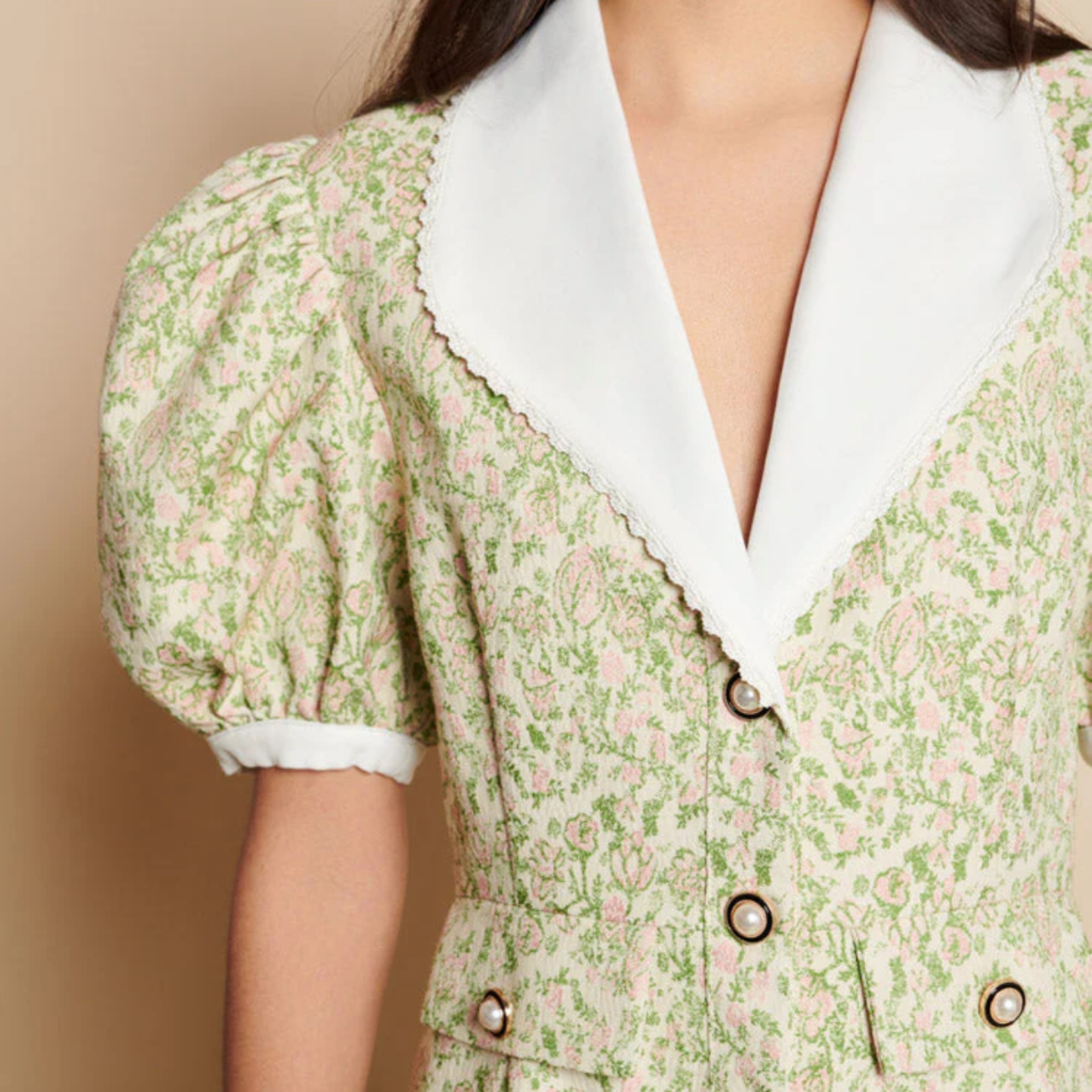 【最終値下】Apolina Grid Floral Jacquard 2-3y 最終値下】Apolina Grid Floral Jacquard 2-3y 最終値下