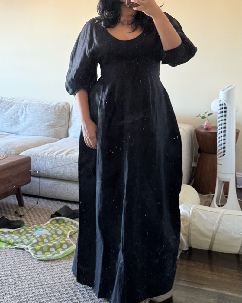 dark blue dress long A-line Navy Blue Satin Long Party Dress Prom Dress, Navy Blue Evening –  Cutedressy main image 1