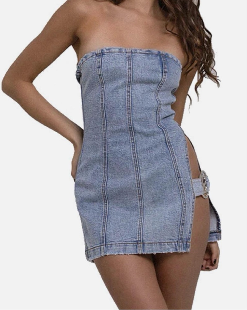 high slit short dress Lachlan main image 0