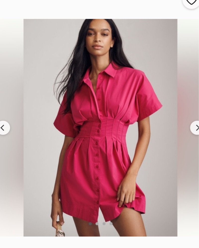 mock neck short sleeve dress Gauchere Mock Neck Short Sleeve Dress in Gold 36