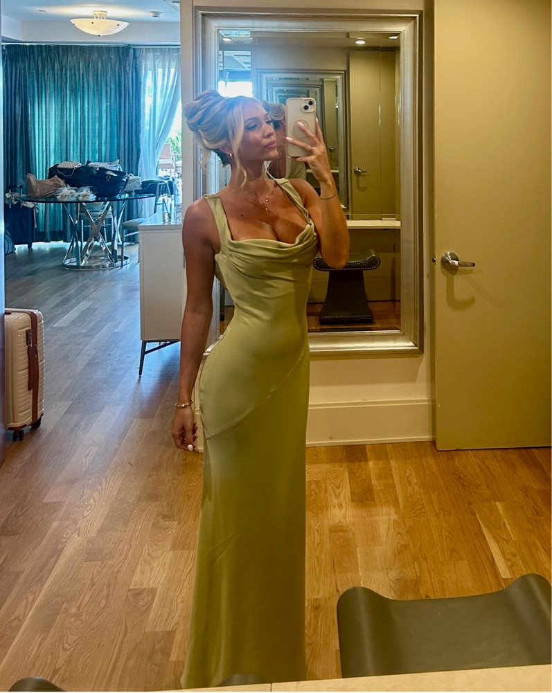 club l satin dress CLUB L LONDON Pink Satin Strappy Slip Maxi Dress Cowl Neck Formal Party  Women