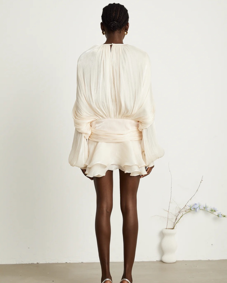 Miss Rosier Draped Dress by Miss Rosier - Pickle