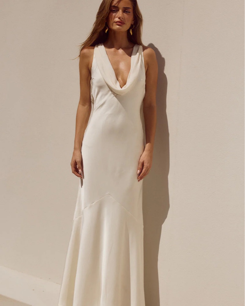 on the runway maxi dress white Flow maxi dress