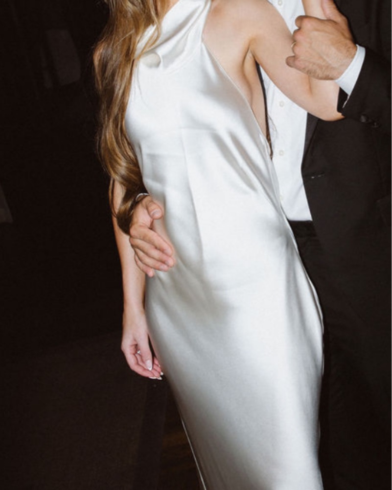 【新品未使用】Ralph Lauren purple label ドレス Purple Label RL-Satin Evening Dress by Ralph Lauren - Pickle