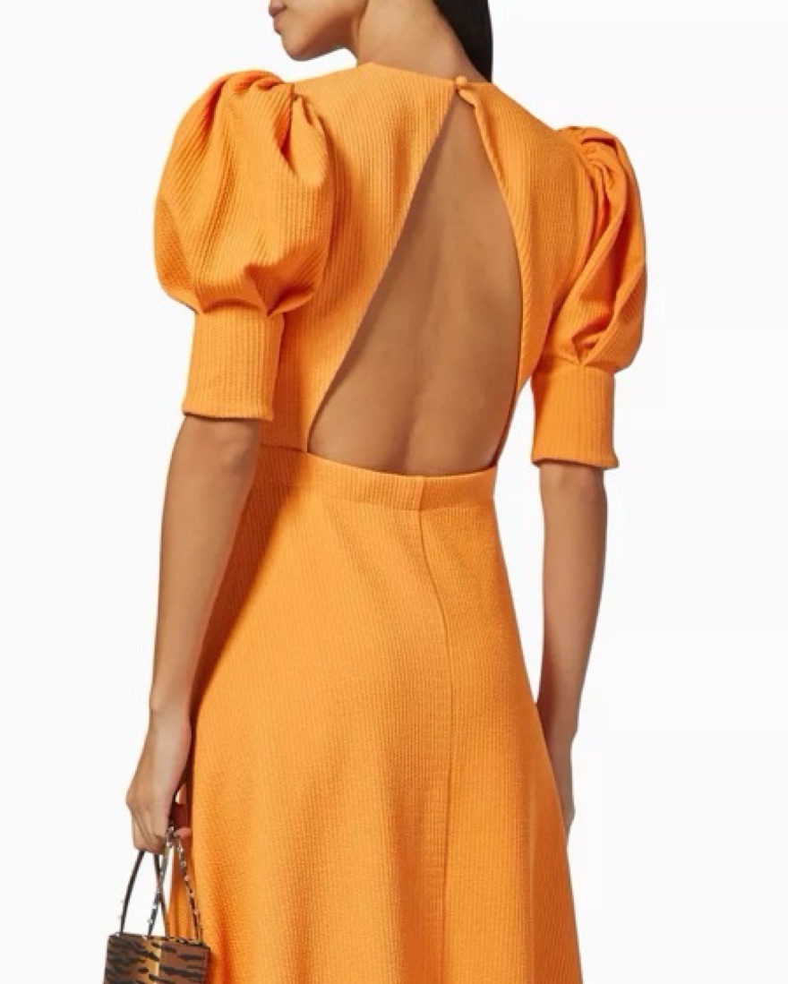rotate orange dress Mini Dress Rotate Orange Dress US