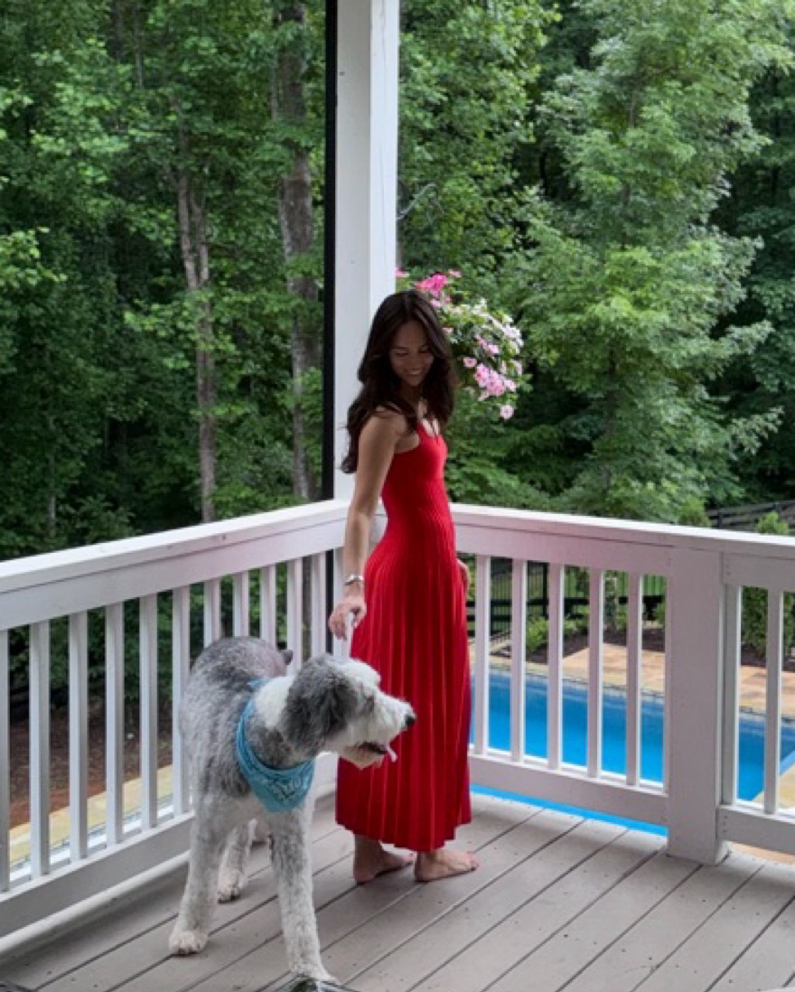 STAUD Ellison Dress in Red by Staud - Pickle