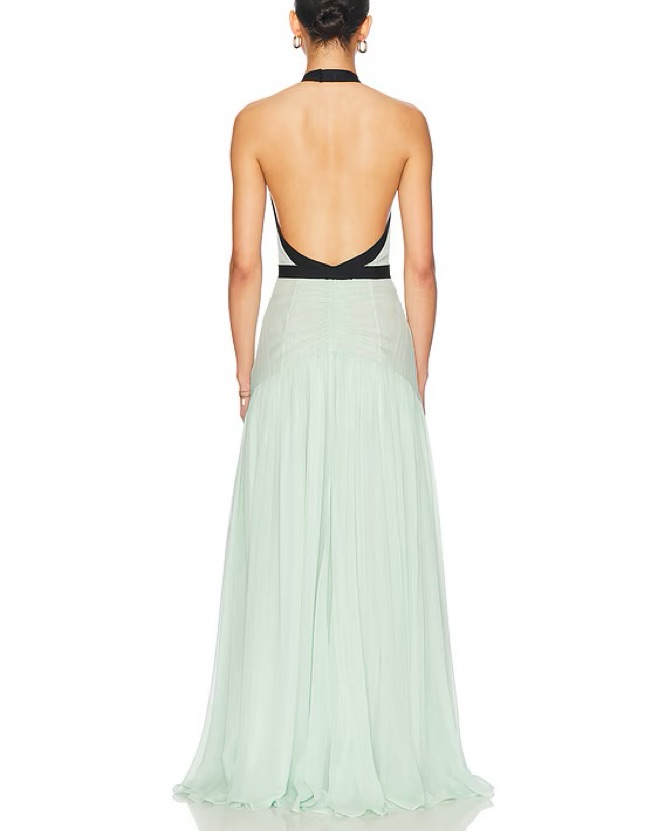 helsa the siren dress in silk chiffon Helsa The Siren Dress in Silk Chiffon by Helsa