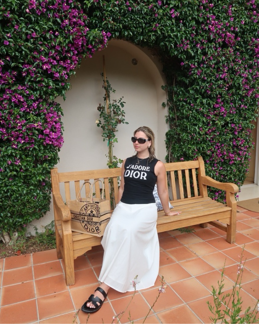 Vintage Black J'adore Dior Cotton Tank | Pickle