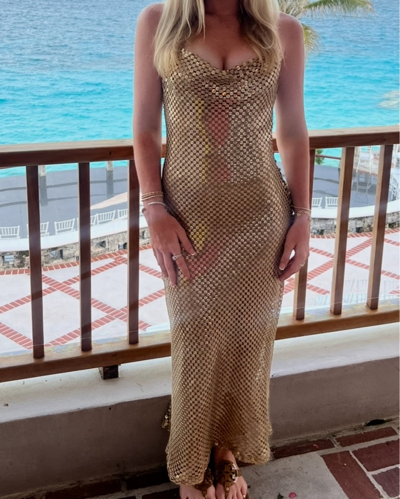 white knit beach dress Cozumel Dress main image 1