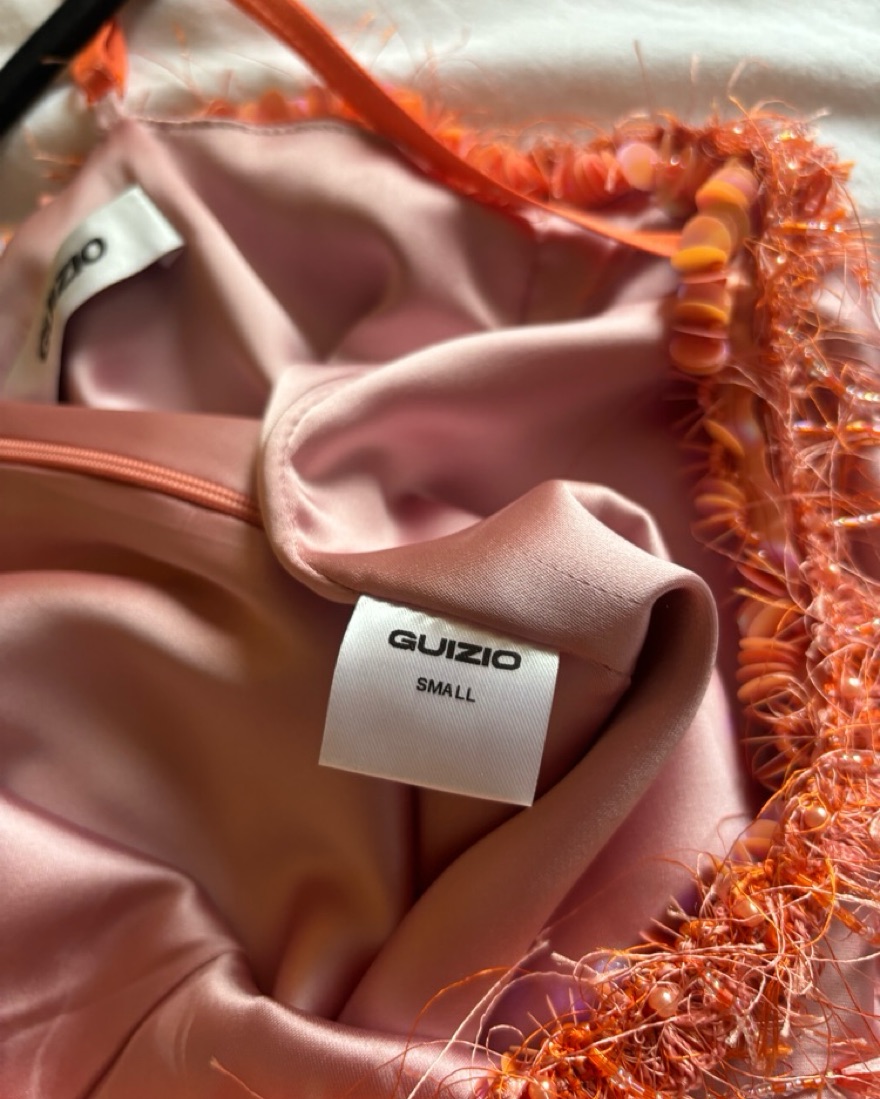 danielle guizio pink and orange dress Pink and Orange Danielle Guizio Dress by Danielle Guizio