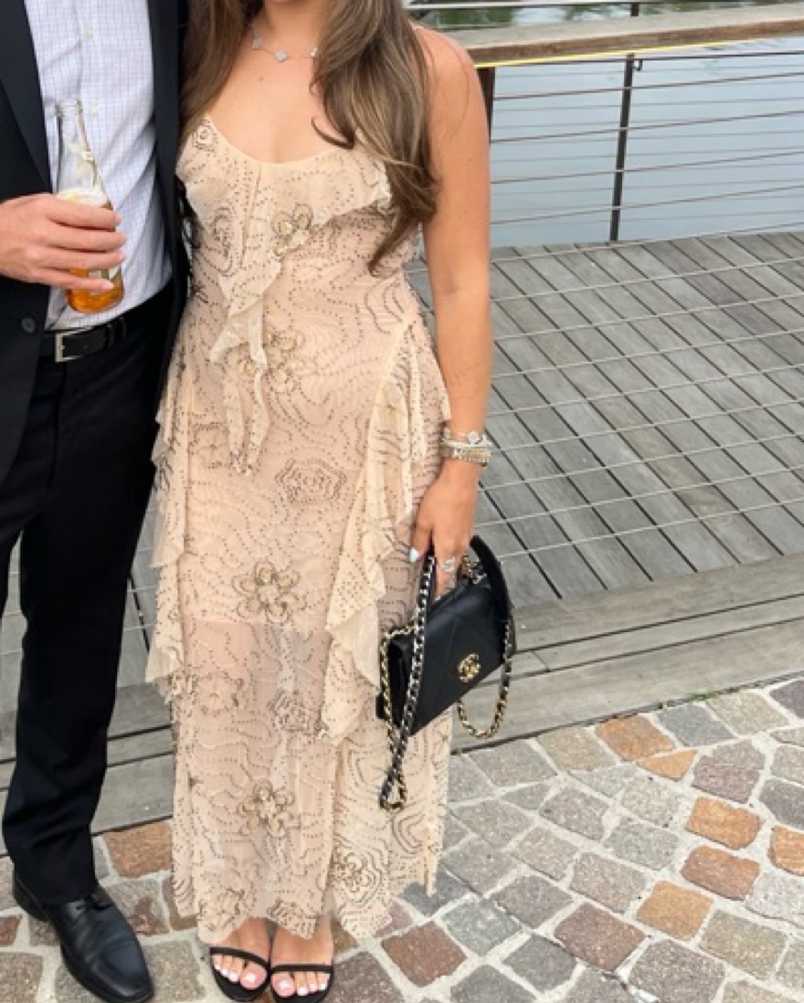 beaded sequin dress zara ZARA Sequin & beaded halter dress