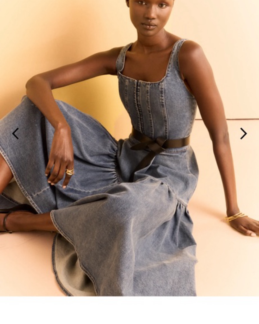 ワンピース Alice + Olivia denim Midi Dress Alice + Olivia Denim Midi Dress | Pickle