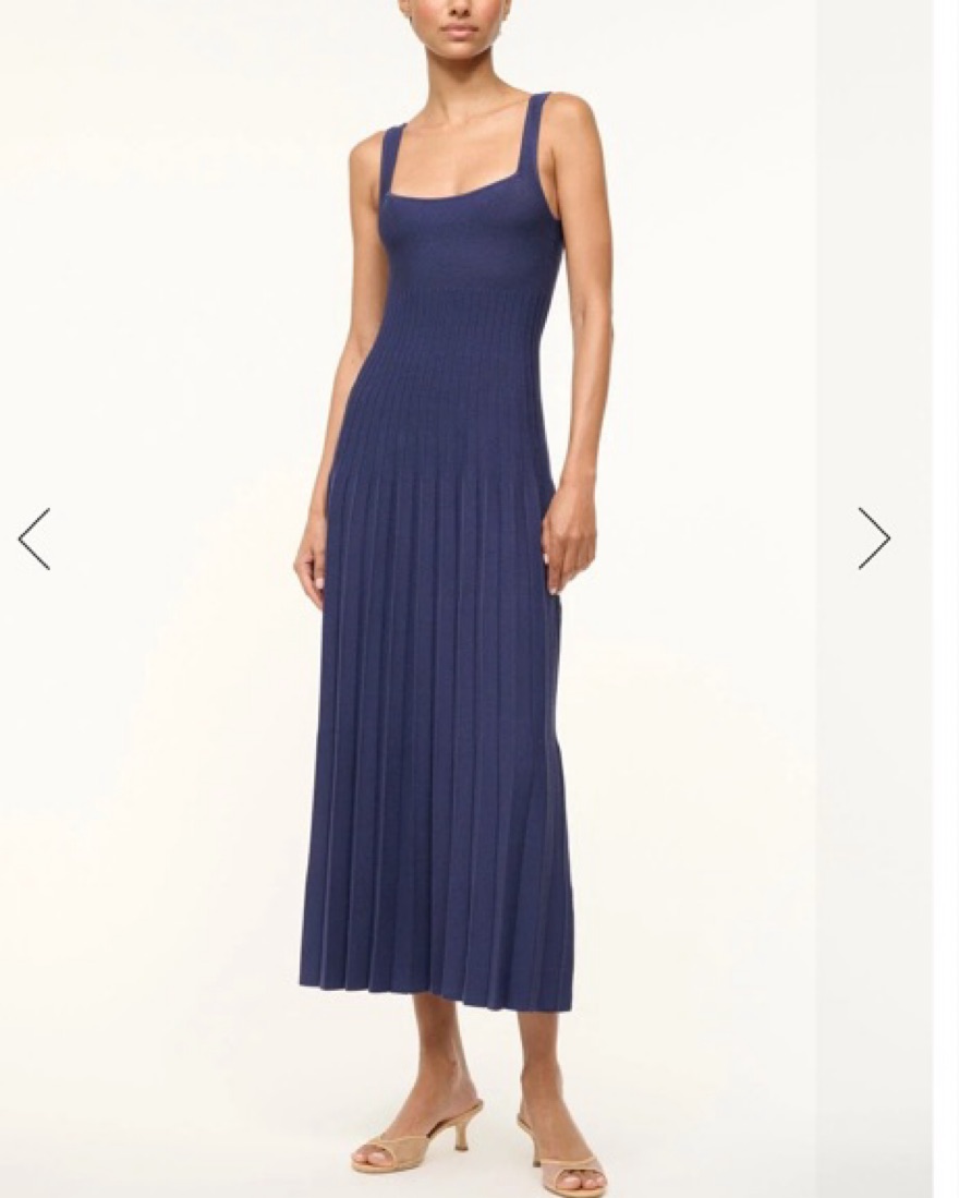 【関税込み】Staud ブラック Ellison ミディアムワンピース ELLISON DRESS BLACK IVORY